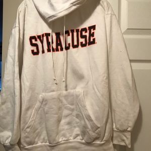 White Syracuse University Hooded Sweatshirt